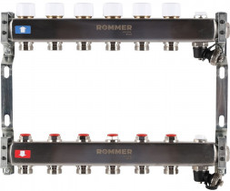 Для отопления Rommer 1&quot;/3/4&quot;x6 с запорными клапанами (RMS-3201-000006)