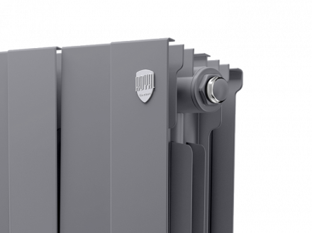 Биметаллический радиатор Royal Thermo Piano Forte 300 /Silver Satin 8 секц.