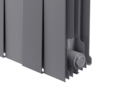 Биметаллический радиатор Royal Thermo Piano Forte 300 /Silver Satin 8 секц.