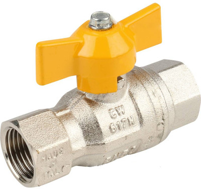 Кран шаровой муфтовый Itap 1&quot; для газа полнопроходный (бабочка) (ART 072 &quot;Berlin&quot;)