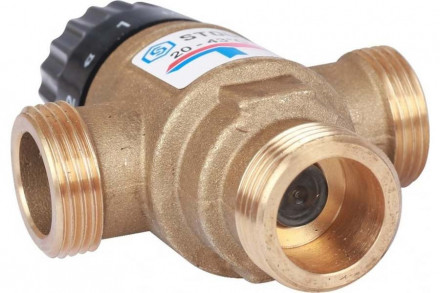 Смесительный клапан STOUT 3/4 НР 20-43°С KV 1,6 м3/ч