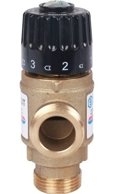 Смесительный клапан STOUT 3/4 НР 20-43°С KV 1,6 м3/ч