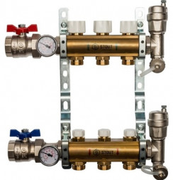 Коллектор регулируемый для теплого пола STOUT SMB 0468 000003