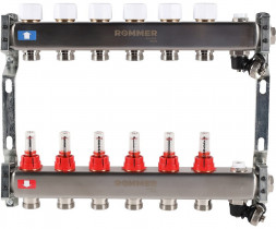 Для отопления Rommer 1&quot;/3/4&quot;x6 с расходомерами (RMS-1201-000006)