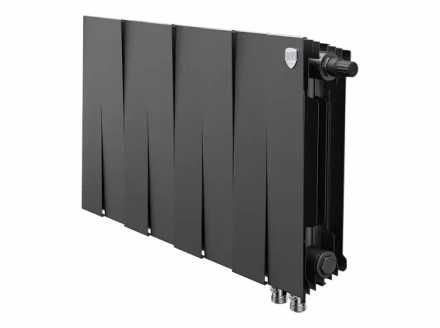 Биметаллический радиатор отопления Royal Thermo PianoForte 300 8 секций Noir Sable VDR