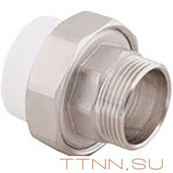 Муфта РосТурПласт комбинированная разъемная (американка), наруж. резьба  32х1&quot; арт.10646