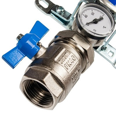 Коллектор с запорными клапанами STOUT SMS 0912 000003