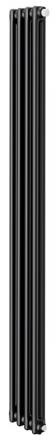 Стальной трубчатый радиатор 2-колончатый Royal Thermo Insignia VC2180 - 04 секц. RAL9005m, нижнее 1/2