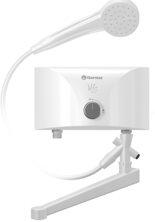Электрический проточный водонагреватель 6 кВт Thermex Vetro 5500 combi