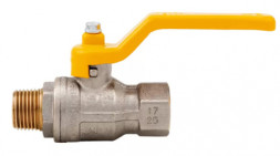 Кран шаровой муфта/резьба Itap 1&quot; для газа полнопроходной (рычаг) (ART 071 &quot;Berlin&quot;)