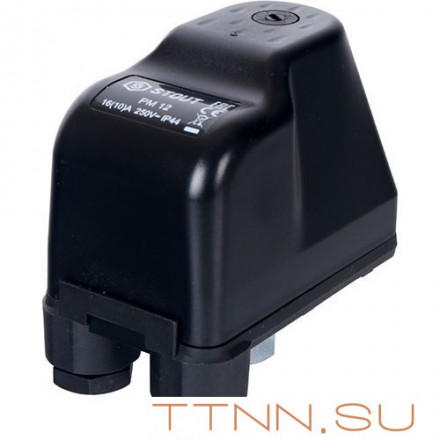 Реле давления для водоснабжения STOUT PM12G, 3-12 бар,1/4&quot;, с накидной гайкой