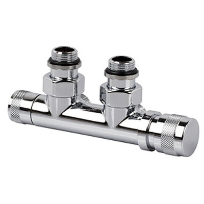 Двухтрубный узел нижнего подключения Royal Thermo хром 1/2x3/4E