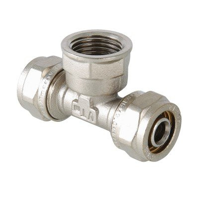 Фитинг обжимной тройник VALTEC VTm.332.N.200420 20x1/2&quot;x20