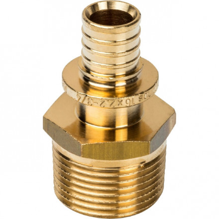 Переходник аксиальный с наружной резьбой STOUT 20х1/2 SFA-0001-002012