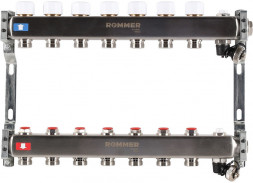Для отопления Rommer 1&quot;/3/4&quot;x7 с запорными клапанами (RMS-3201-000007)