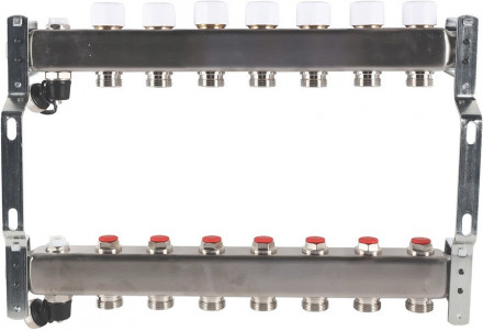 Для отопления Rommer 1&quot;/3/4&quot;x7 с запорными клапанами (RMS-3201-000007)