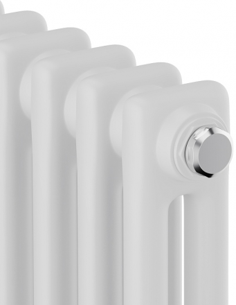 Стальной трубчатый радиатор 2-колончатый Royal Thermo Insignia VC2180 - 06 секц. RAL9016, нижнее 1/2