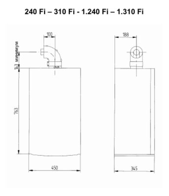 Настенный газовый котел Baxi LUNA 3 Comfort 240 Fi