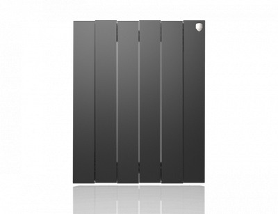 Биметаллический радиатор Royal Thermo Pianoforte 500 VD 6 секц. Noir Sable