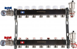 Для отопления Rommer 1&quot;/3/4&quot;x7 с запорными клапанами (RMS-3210-000007)