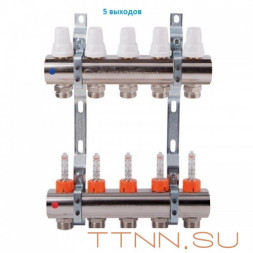 Коллекторная группа с расходомерами ICMA 1&quot;х 3/4&quot; на 4 выхода