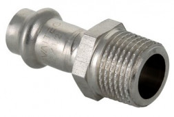 Соединитель из нержавеющей стали с наружной резьбой Valtec 18х1/2