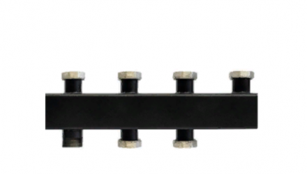 Стальной распределительный коллектор Rommer 2 контура 1&quot;x1 1/4&quot;