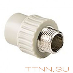 Муфта РосТурПласт PN25 комбинированная, наруж. резьба 32х3/4&quot; арт.10947