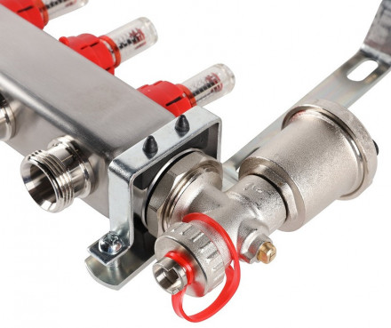 Для отопления Rommer 1&quot;/3/4&quot;x7 с расходомерами (RMS-1210-000007)