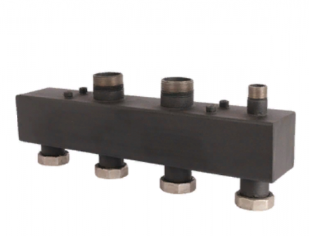 Стальной распределительный коллектор Rommer 2 контура 11/2х11/2