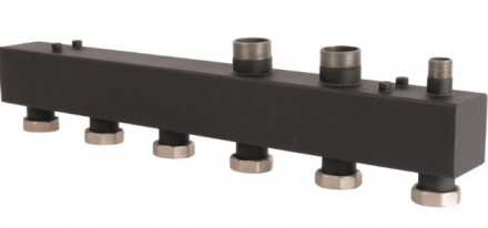 Стальной распределительный коллектор Rommer 2 контура 11/2х11/2 RDG-0017-005002