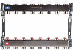 Для отопления Rommer 1&quot;/3/4&quot;x8 с запорными клапанами (RMS-3200-000008)