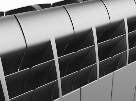 Биметаллический радиатор Royal Thermo Biliner 350 Silver Satin 10 секц.