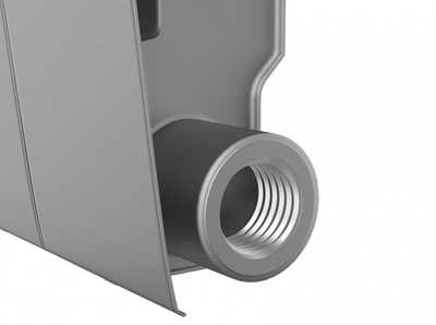 Биметаллический радиатор Royal Thermo Biliner 350 Silver Satin 10 секц.