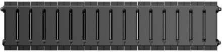 Биметаллический радиатор Royal Thermo PianoForte 200 /Noir Sable - 16 секц.