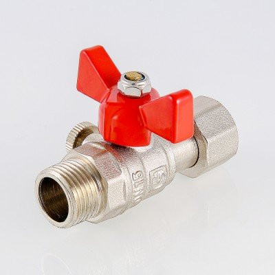 Кран для подключения  манометра 1/2&quot;наружная - 1/2&quot;внутренняя Valtec VT.806.N.0404