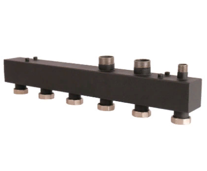 Стальной распределительный коллектор Rommer 3 контура 1 1/2 RDG-0017-004003