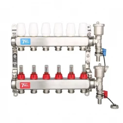 Коллекторная группа Vieir 2 вых. с расходомерами (НЕРЖ) без кранов