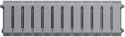 Биметаллический радиатор Royal Thermo PianoForte 200 /Silver Satin - 12 секц.