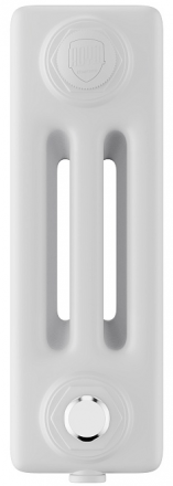 Стальной трубчатый радиатор 3-колончатый Royal Thermo Insignia VC3030 - 28 секц. RAL9016, нижнее 1/2