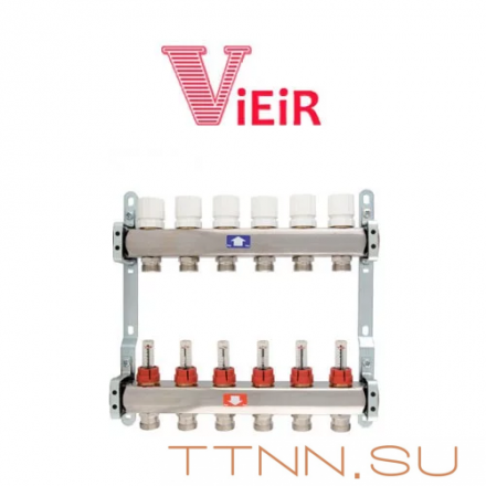 Коллекторная группа с расходомерами Vieir 3 выхода VR112-03A