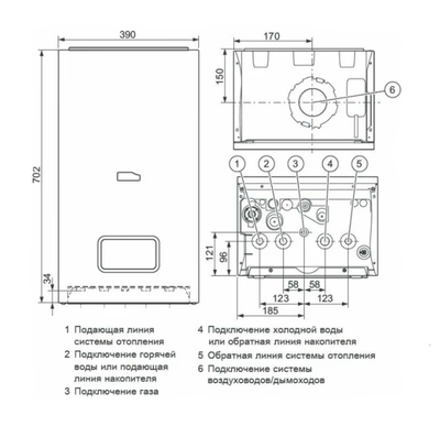 Настенный газовый котел Protherm Рысь К 18/25 MKV