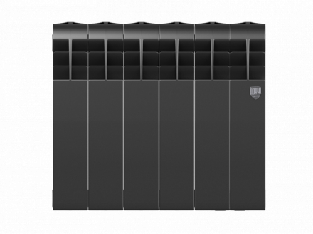 Биметаллический радиатор Royal Thermo Biliner 350 VD 6 секц. Noir Sable