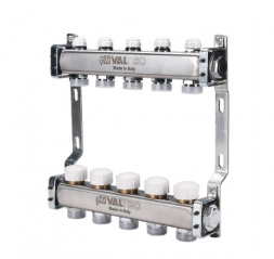 Коллекторный блок Valtec VTc.582.EMNX.0605 1&quot;, 5 x 3/4&quot; евроконус