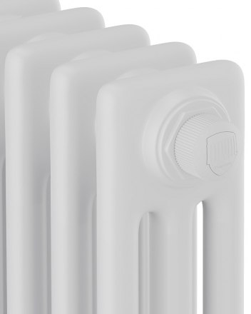 Стальной трубчатый радиатор 3-колончатый Royal Thermo Insignia VC3050 - 14 секц. RAL9016, нижнее 1/2