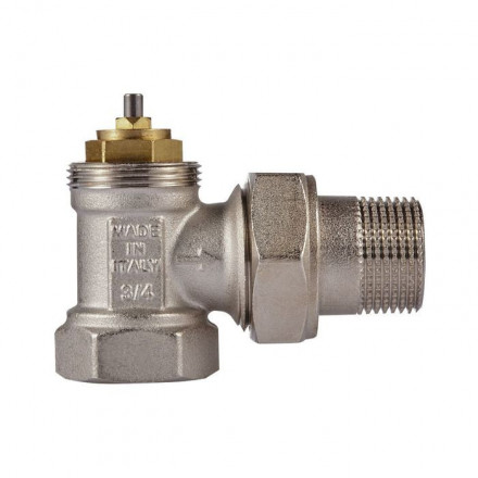 Набор термостатический Royal Thermo угловой М30х1,5 3/4&quot; (никель)