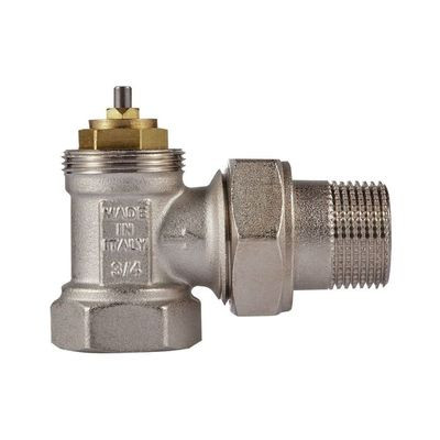 Набор термостатический Royal Thermo угловой М30х1,5 3/4&quot; (никель)