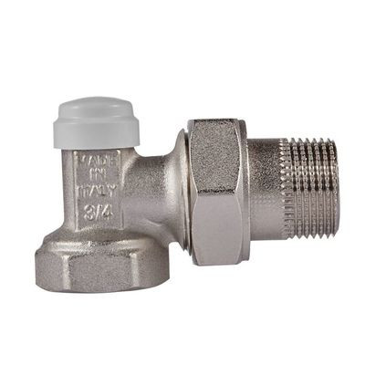 Набор термостатический Royal Thermo угловой М30х1,5 3/4&quot; (никель)