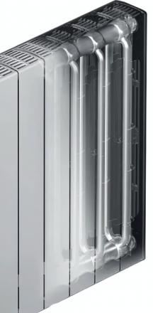 Биметаллический радиатор Rifar SUPReMO 350 х12 секц НП прав (VR)