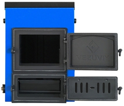 Твердотопливный котел Везувий Эльбрус-14П (с чугунной плитой)